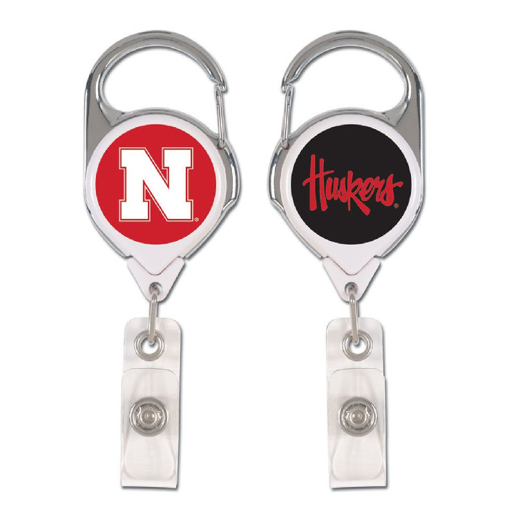 Nebraska Cornhuskers Retractable Premium Badge Holder