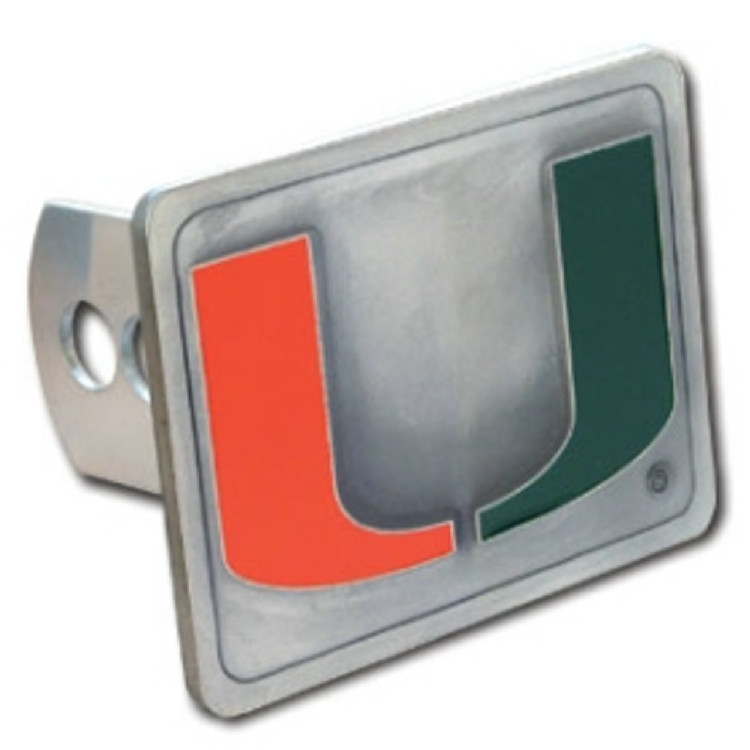 Miami Hurricanes Trailer Hitch Cover