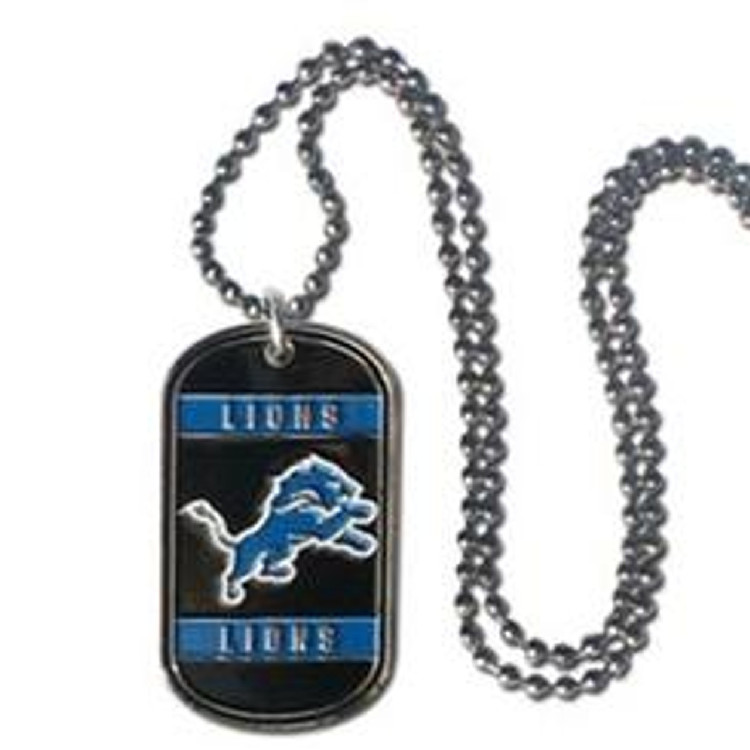 Detroit Lions Necklace Tag Style