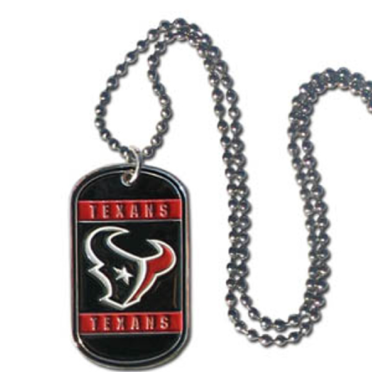 Houston Texans Necklace Tag Style