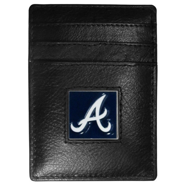 Atlanta Braves Wallet Leather Money Clip Card Holder CO