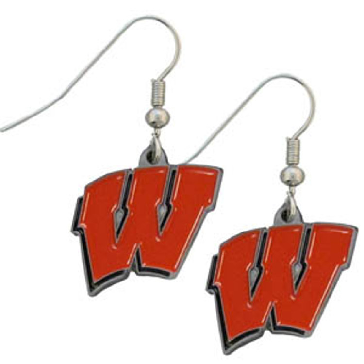 Wisconsin Badgers Dangle Earrings