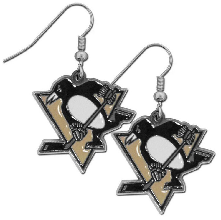 Pittsburgh Penguins Earrings Dangle Style