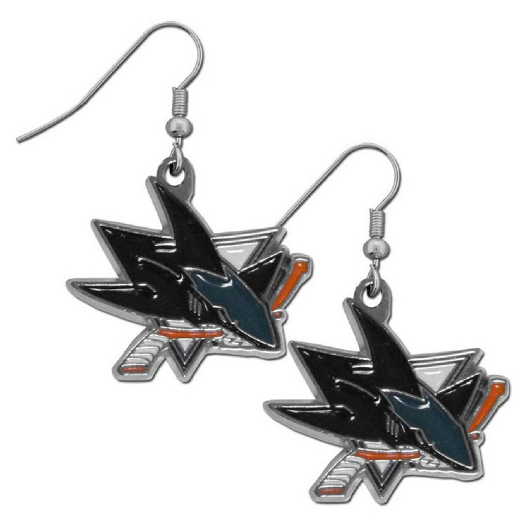 San Jose Sharks Dangle Earrings