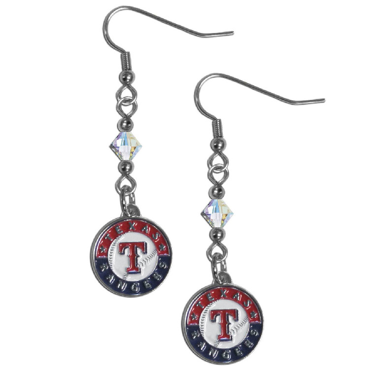 Texas Rangers Earrings Fish Hook Post Style CO