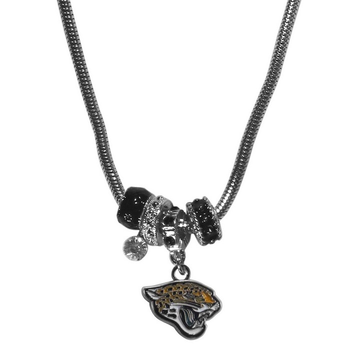 Siskiyou Jacksonville Jaguars Necklace Euro Bead Style -