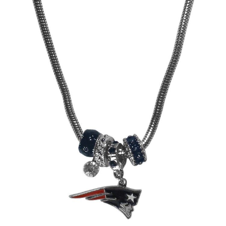 New England Patriots Necklace - Euro Bead