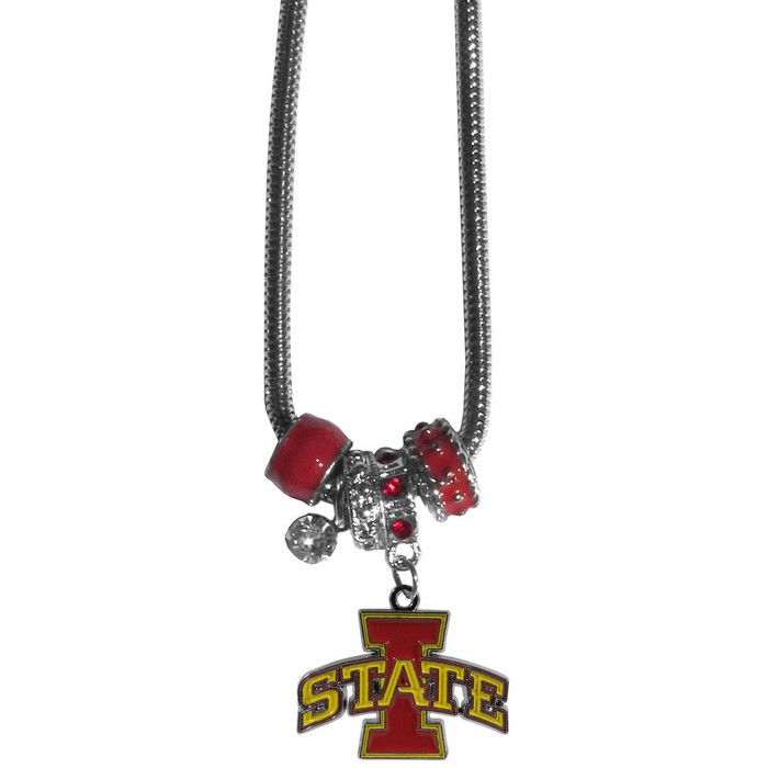 Iowa State Cyclones Necklace Euro Bead Style