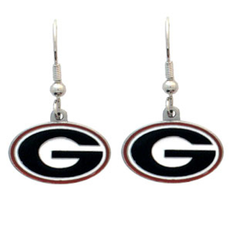 Georgia Bulldogs Dangle Earrings
