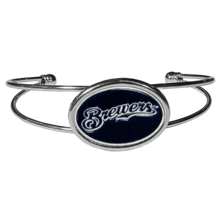 Milwaukee Brewers Bracelet Double Bar Cuff CO