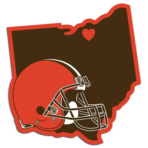 Siskiyou Cleveland Browns Decal Home State Pride