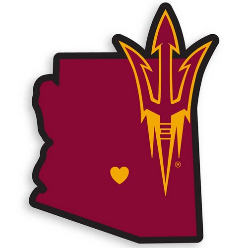 Siskiyou Arizona State Sun Devils Decal Home State Pride Style -