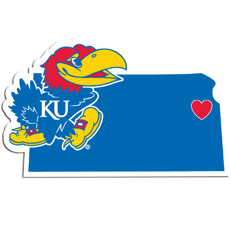 Kansas Jayhawks Decal Home State Pride Style