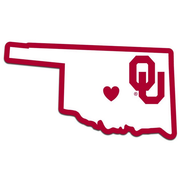 Oklahoma Sooners Decal Home State Pride Style