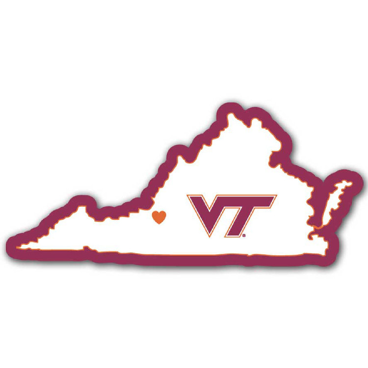 Virginia Tech Hokies Decal Home State Pride Style