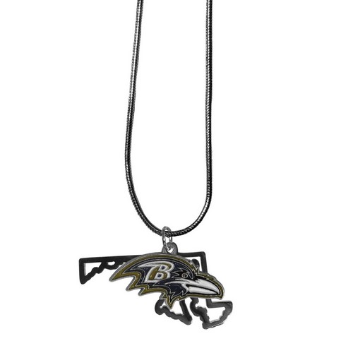 Siskiyou Baltimore Ravens Necklace State Charm -