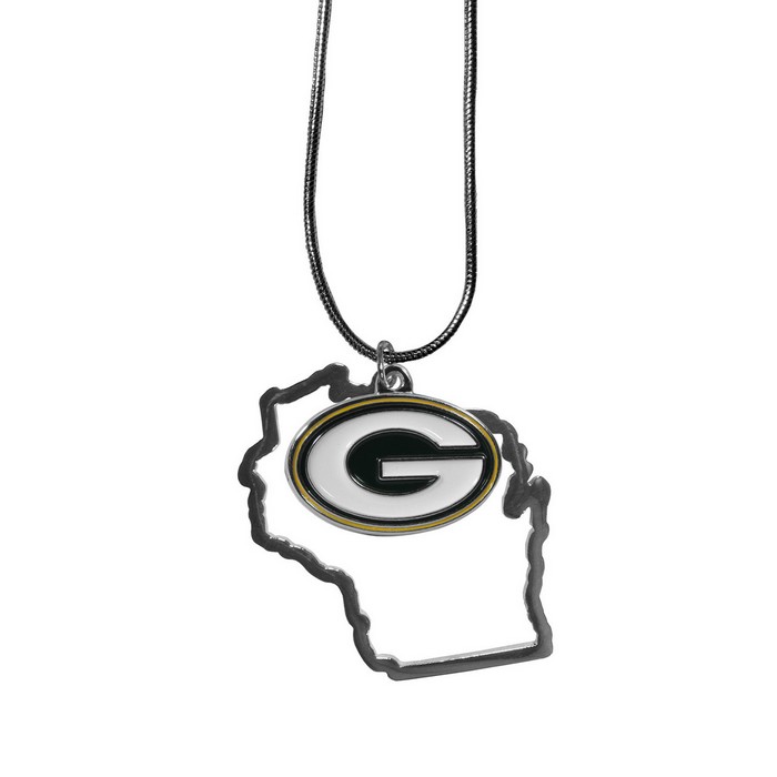 Siskiyou Green Bay Packers Necklace State Charm -