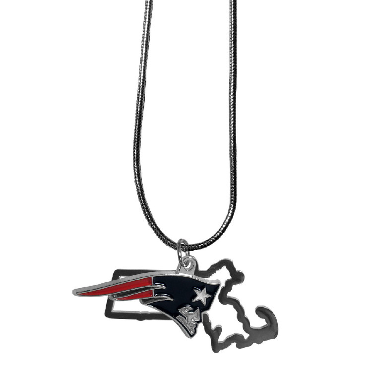 New England Patriots Necklace State Charm