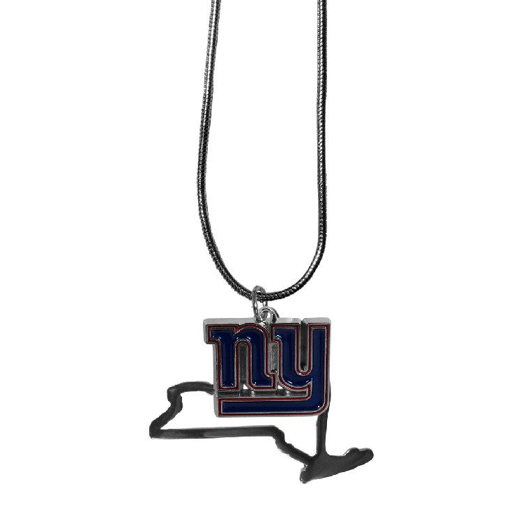 New York Giants Necklace State Charm