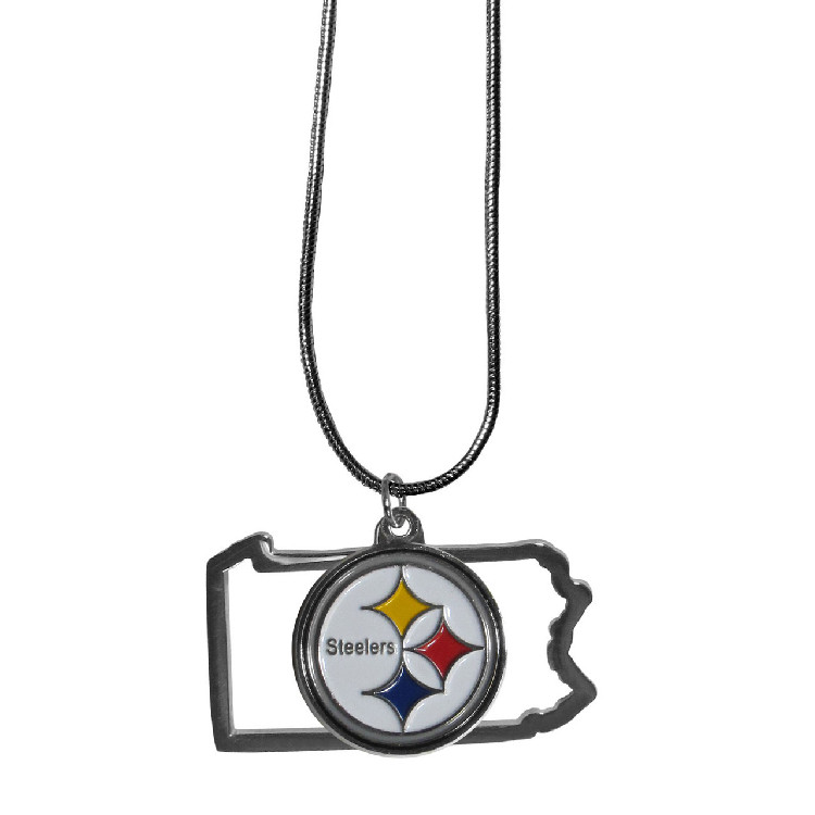 Pittsburgh Steelers Necklace State Charm