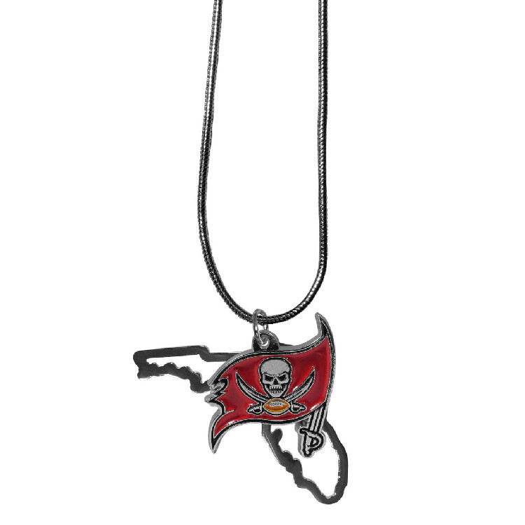 Tampa Bay Buccaneers Necklace State Charm