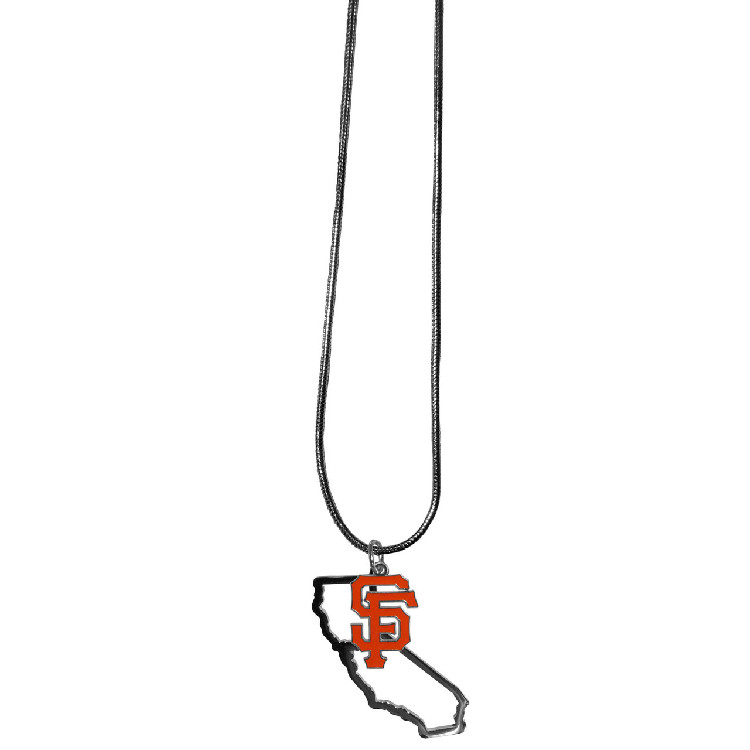 San Francisco Giants Necklace Chain with State Shape Charm CO