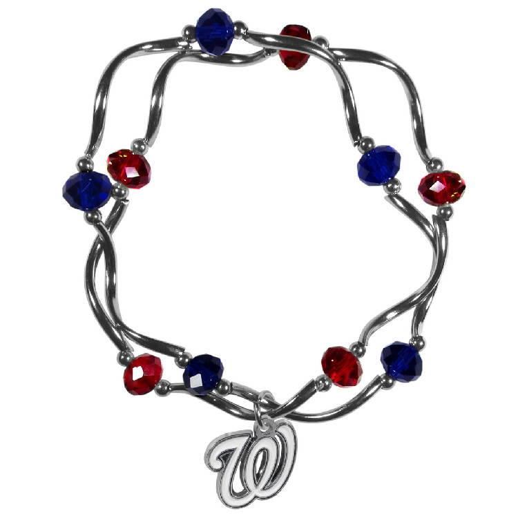 Washington Nationals Bracelet Colored Bead CO