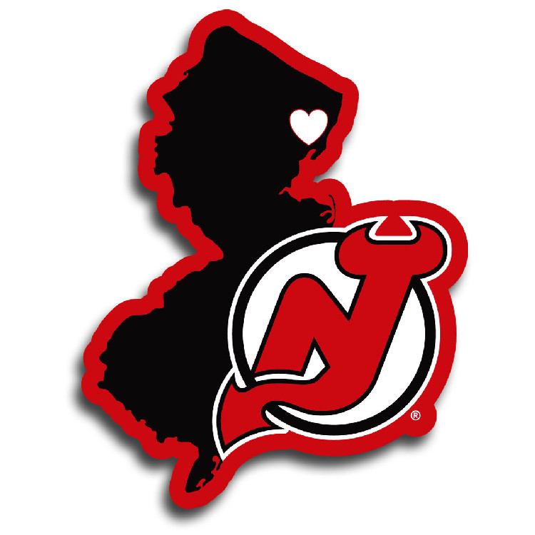 New Jersey Devils Decal Home State Pride Style