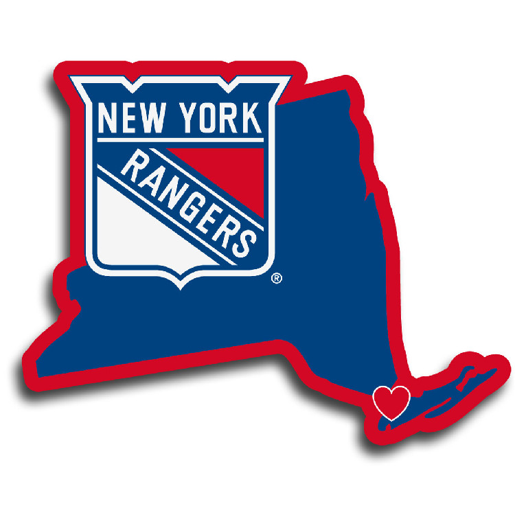 New York Rangers Decal Home State Pride Style