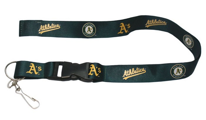 Oakland Athletics Lanyard Breakaway with Key Ring Style