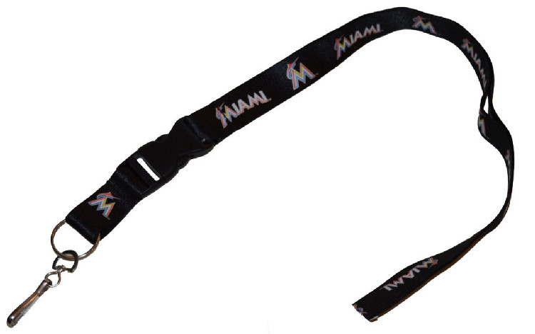 Miami Marlins Lanyard - Breakaway with Key Ring