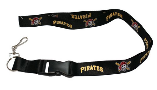 Pro Specialties Group Pittsburgh Pirates Lanyard - Breakaway with Key Ring