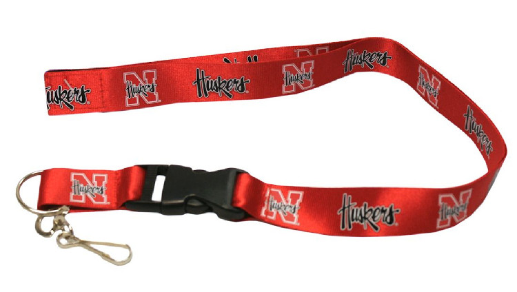 Nebraska Cornhuskers Lanyard - Breakaway with Key Ring