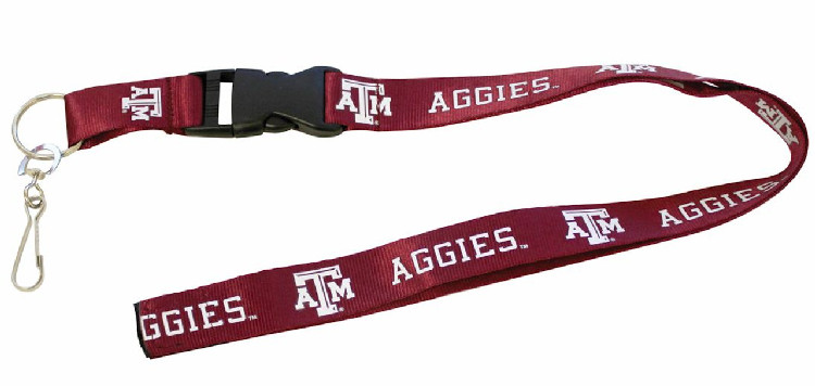 Texas A&M Aggies Lanyard - Breakaway with Key Ring