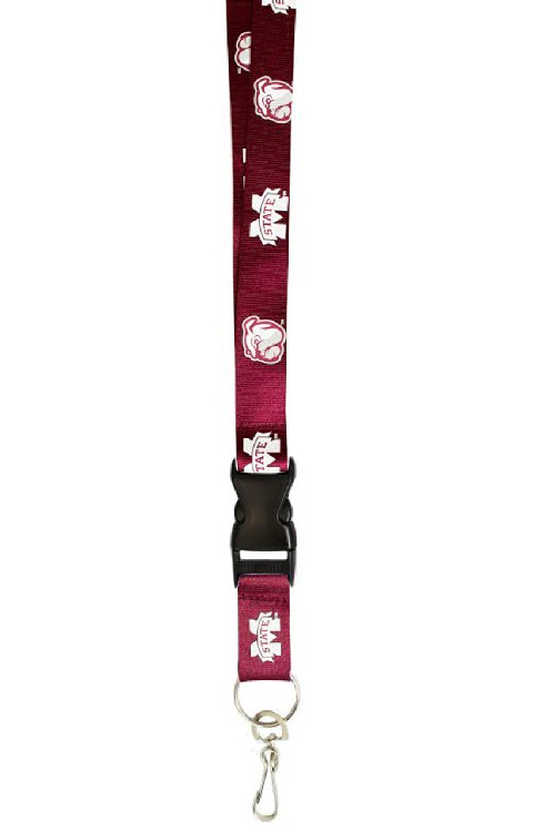 Mississippi State Bulldogs Lanyard Breakaway with Key Ring Style