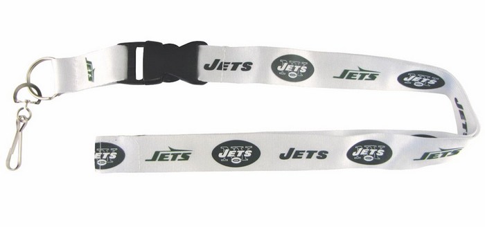 New York Jets Lanyard - Breakaway with Key Ring - Retro Style