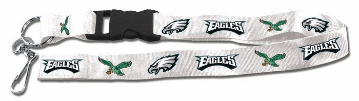 Philadelphia Eagles Lanyard - Breakaway with Key Ring - Retro Style