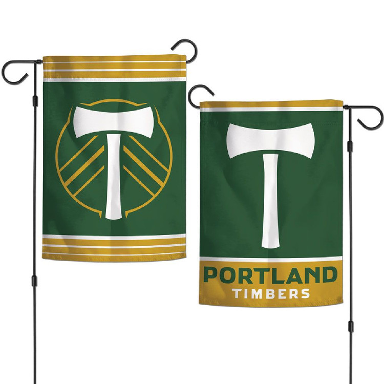 Portland Timbers Flag 12x18 Garden Style 2 Sided