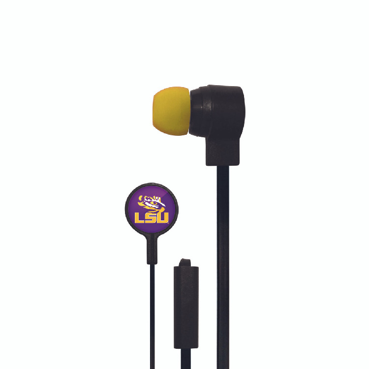 LSU Tigers Big Logo Ear Buds CO