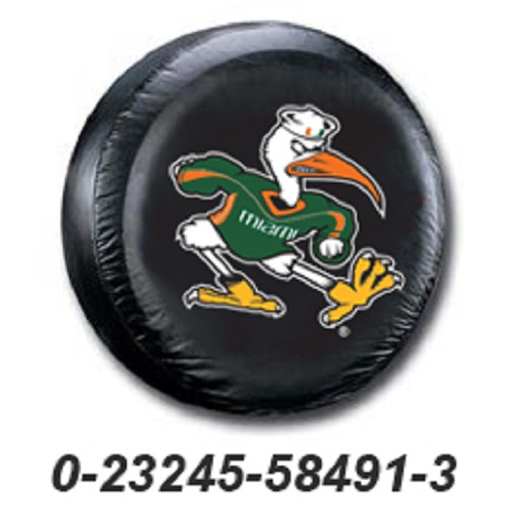 Miami Hurricanes Tire Cover Standard Size Ibis Bird CO