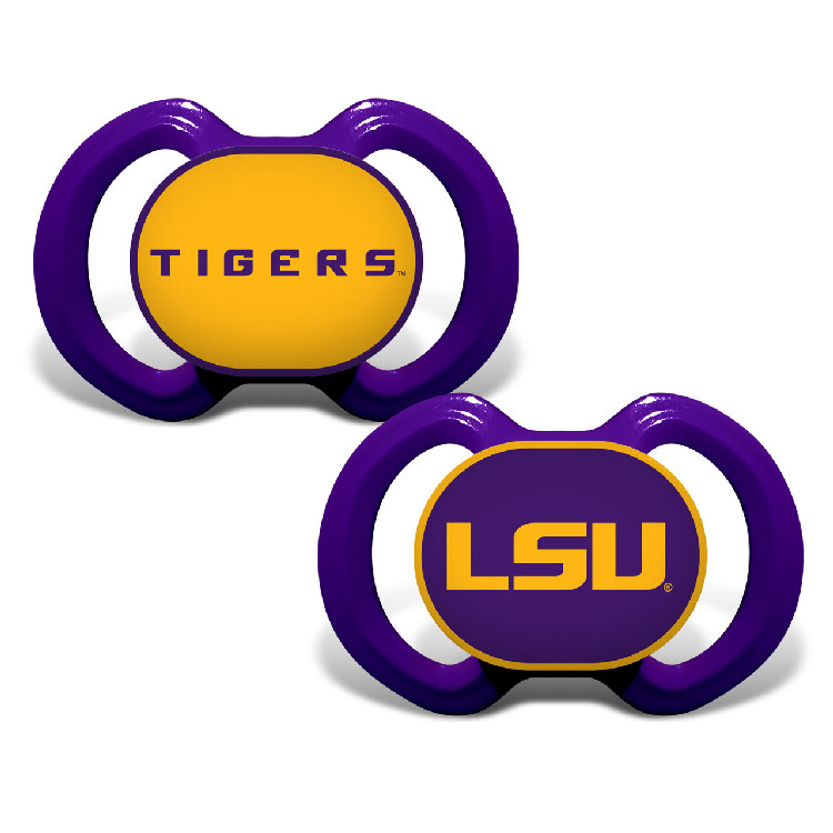 LSU Tigers Pacifier 2 Pack Alternate