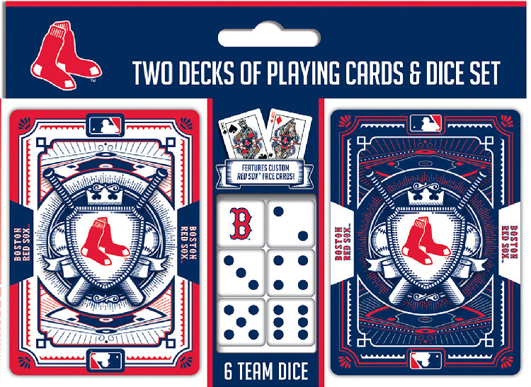 Boston Red Sox Playing Cards and Dice Set