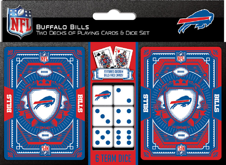 Buffalo Bills Playing Cards and Dice Set