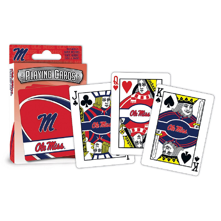 Mississippi Rebels Playing Cards Logo