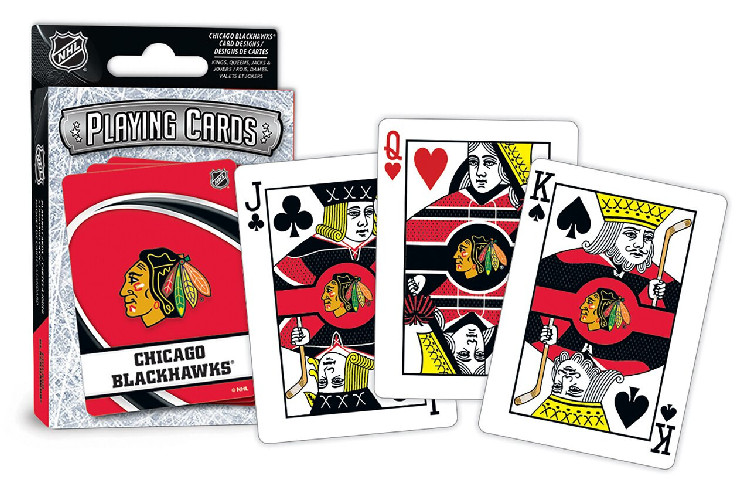 Chicago Blackhawks Playing Cards Logo