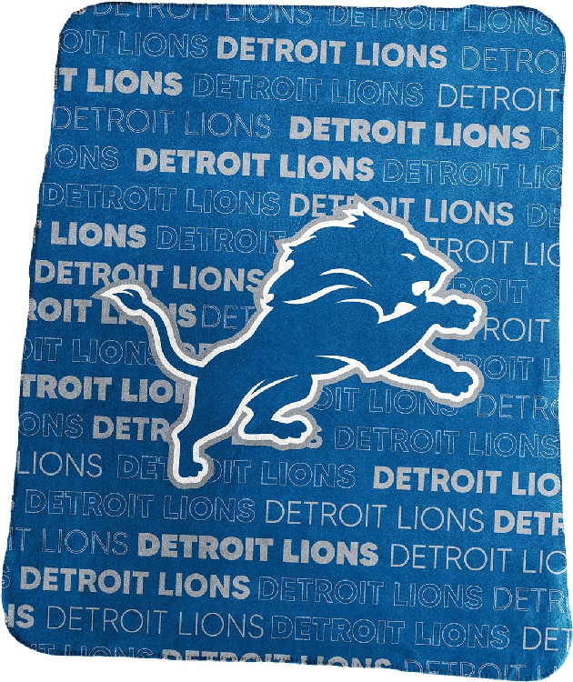 Detroit Lions Blanket 50x60 Fleece Classic