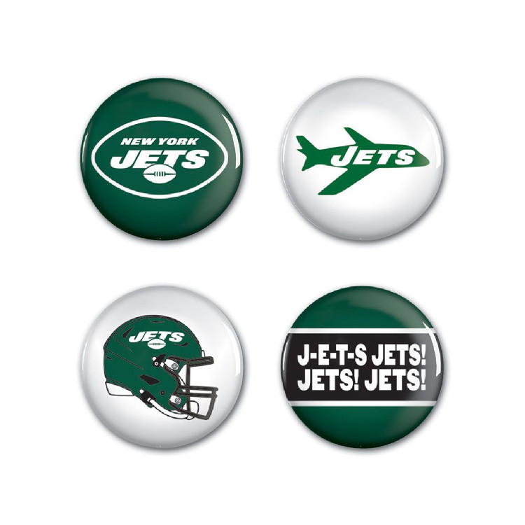 New York Jets Buttons 4 Pack