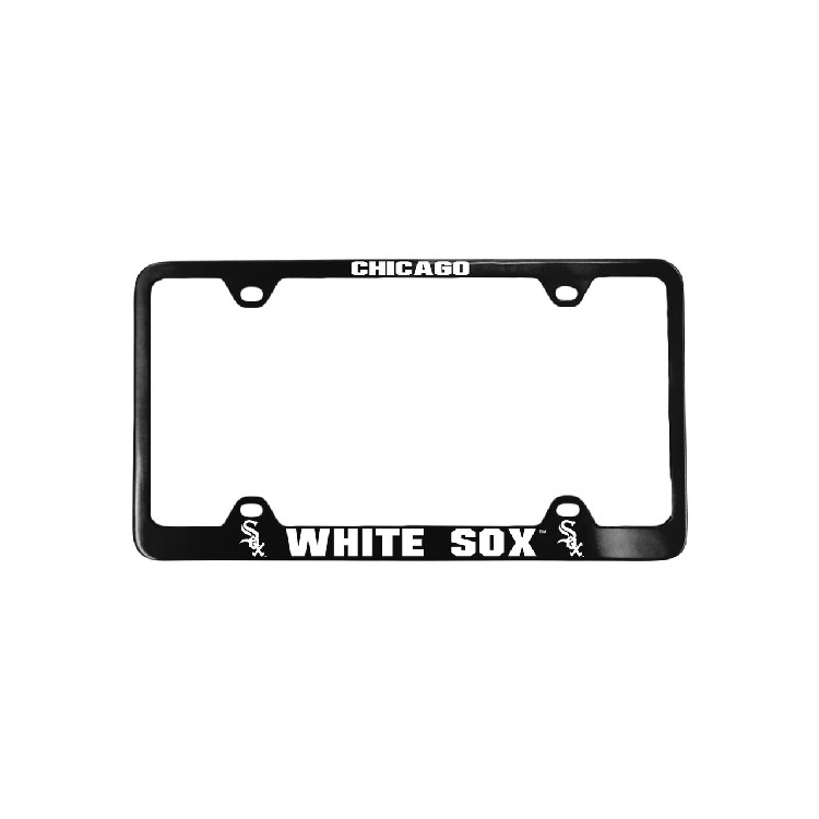 Chicago White Sox License Plate Frame Laser Cut Black