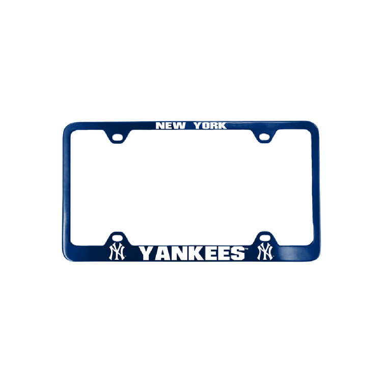 New York Yankees License Plate Frame Laser Cut Blue