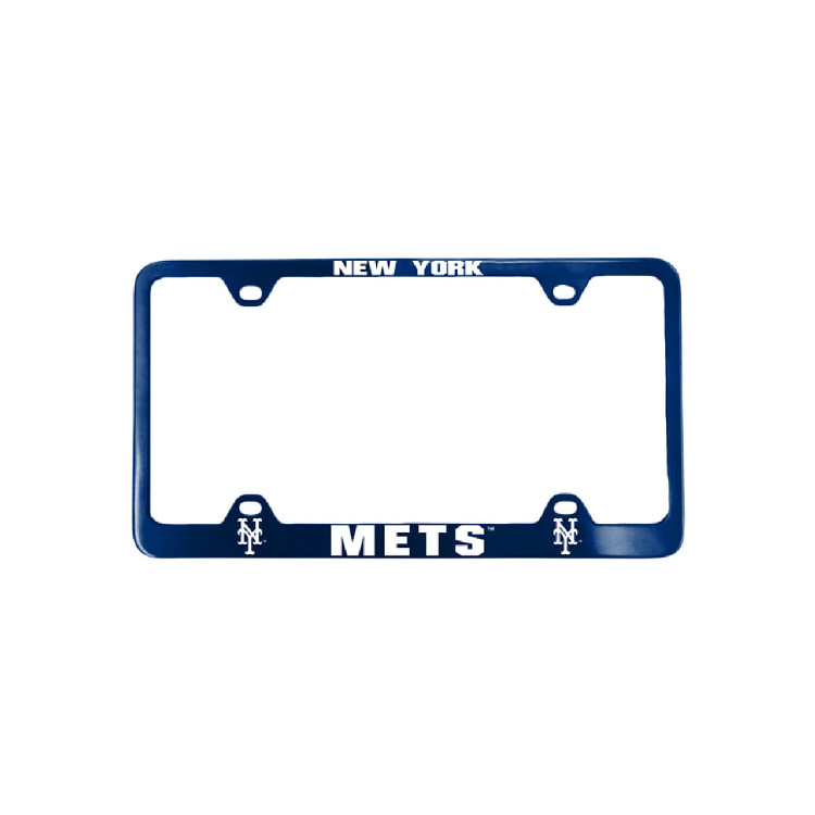 New York Mets License Plate Frame Laser Cut Blue